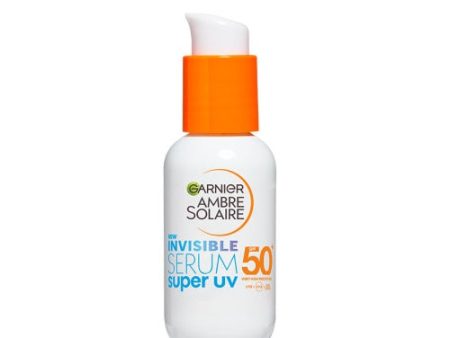 Ambre Solaire Invisible Super UV serum ochronne do twarzy SPF50+ 30ml For Cheap