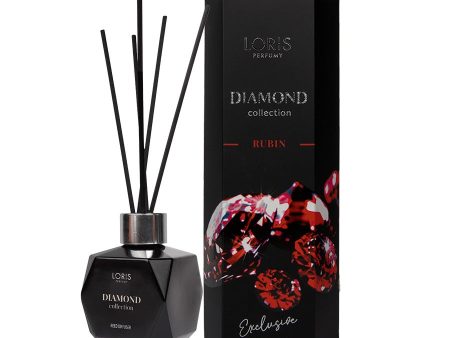 Diamond Exclusive Reed Diffuser dyfuzor zapachowy z patyczkami Rubin 110ml For Discount