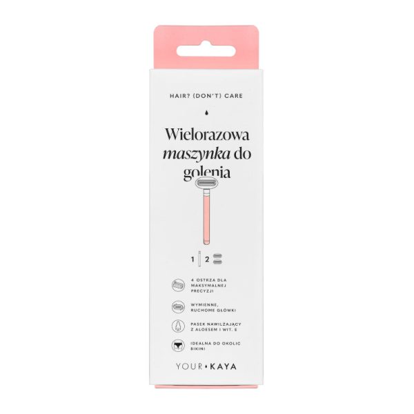 Wielorazowa maszynka do golenia z dwoma ostrzami do ciała Blush on Sale