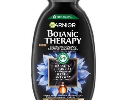 Botanic Therapy szampon balansujący do przetłuszczających się włosów i suchej skóry głowy Węgiel Aktywny i Olej z Czarnuszki 400ml Fashion