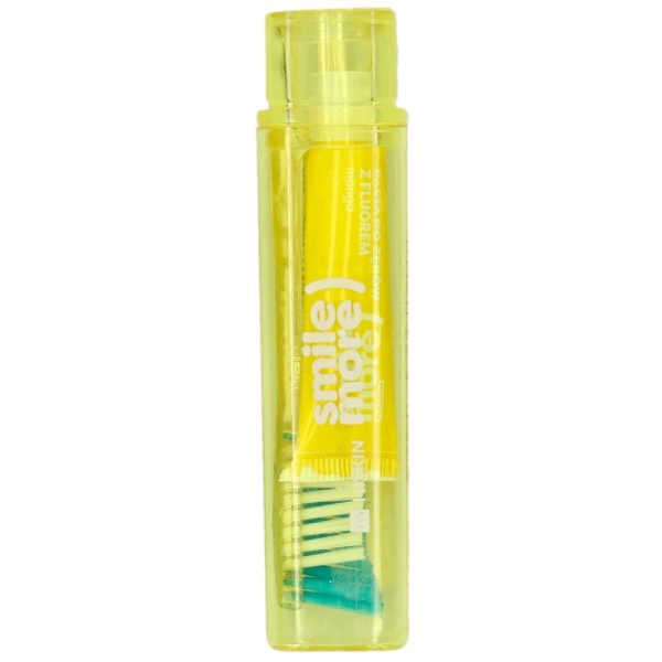 Smile More zestaw pasta do zębów o smaku mango 4ml + szczoteczka do zębów Online