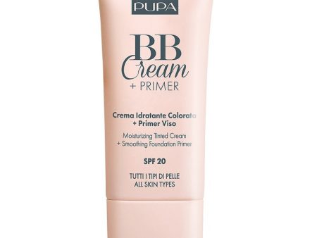 BB Cream + Primer All Skin Types SPF20 krem BB i baza pod makijaż do wszystkich rodzajów cery 002 Natural 30ml Supply