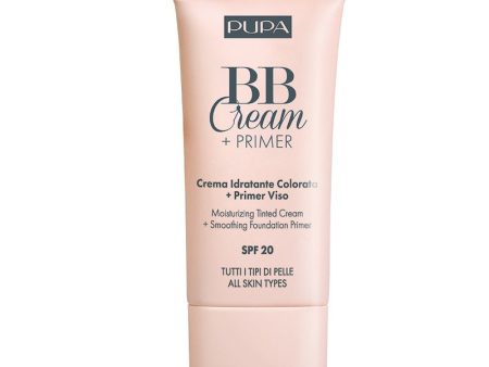 BB Cream + Primer All Skin Types SPF20 krem BB i baza pod makijaż do wszystkich rodzajów cery 003 Sand 30ml For Cheap