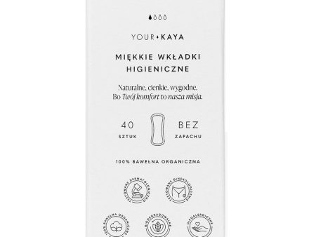 Organiczne wkładki higieniczne 40szt. Online now