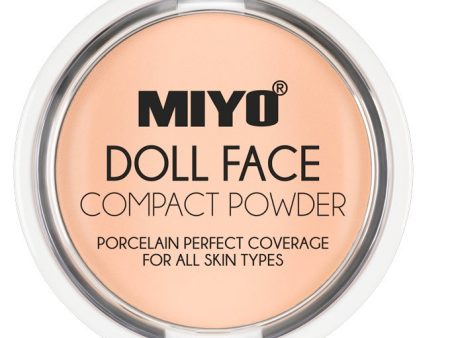 Doll Face Compact Powder puder matujący do twarzy 02 Cream 7.5g Online Hot Sale