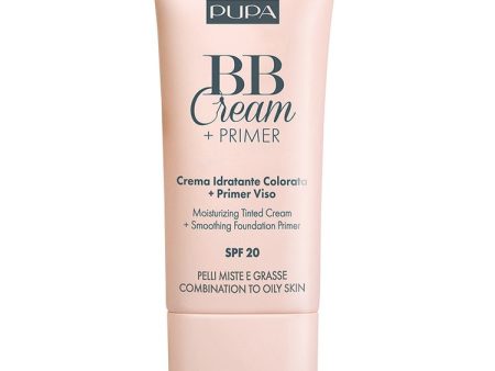 BB Cream + Primer Combination To Oily Skin SPF20 krem BB i baza pod makijaż do cery tłustej i mieszanej 004 Bronze 30ml Online now